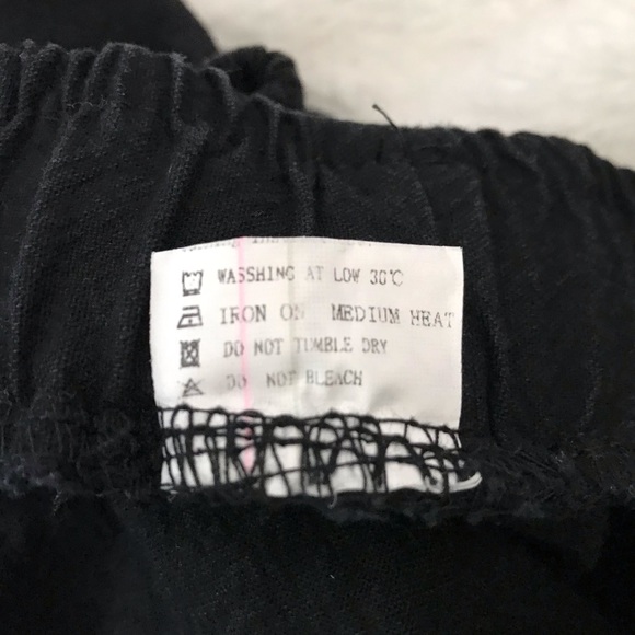 PRIJOUHE Men’s Black Jogger Low Crotch Harem Hip Hop Pants Size Small - Picture 10 of 10